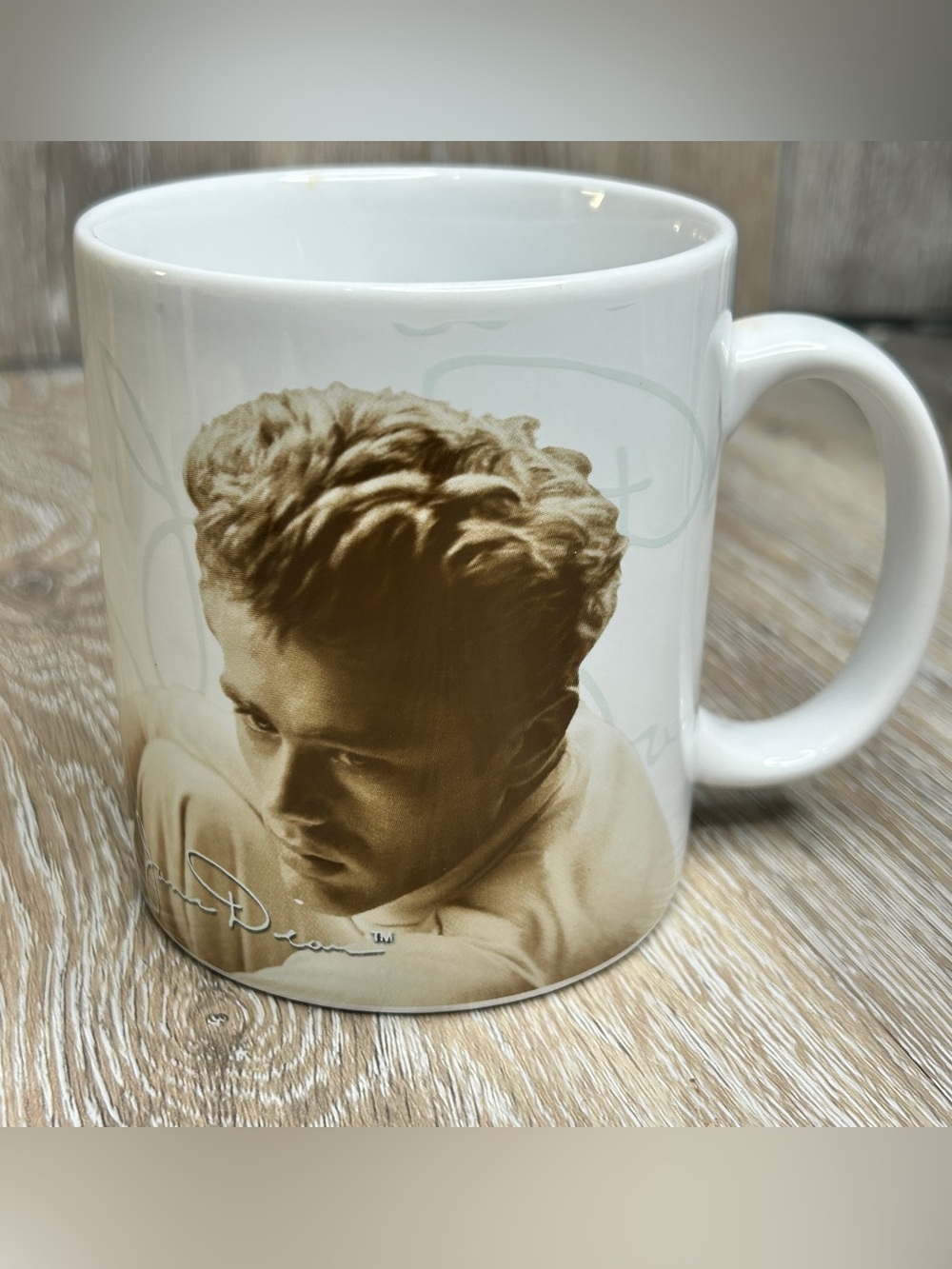 James Dean Collectible Quote Mug • Vandor 2005 • Retro Hollywood Icon